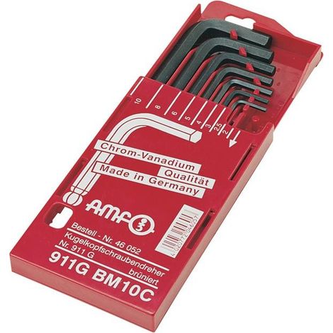 Jeu de tournevis à cliquet 911G-BM10, 8 pièces, cassette coulissante, tournevis à tête plate SW 2-10 mm (1/3)