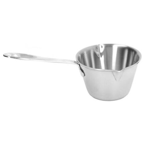 304 Butter Stainless Steel and Milk Warmer Pot, 200 ml Capacity, Thick Mini Saucepan, Orange, 1 Pack (1/5)