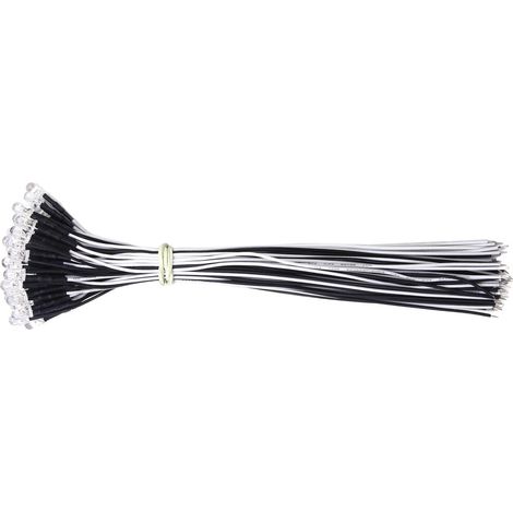 Lampada a diodo LED rotonda, 50 pezzi, decorativa, diodi bianchi