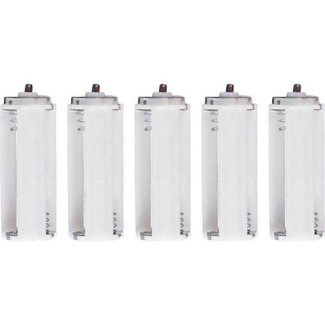Support de piles 3AAA avec convertisseur - Boîtier de rangement pour projets DIY - Lot de 5 (1/4)