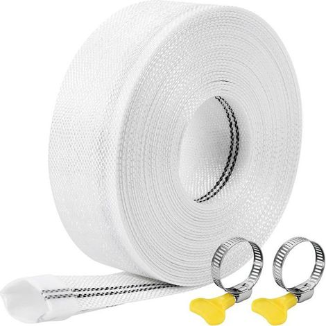 Tuyau Refoulement 1" Tuyau Plat 25mm 10m Avec 2Clips pour Pompes à Eau Submersibles Et Autres Bassin De Drainage Irrigation (1/4)
