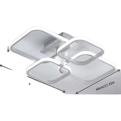 Plafonnier, LED Énergétiquement Efficace, Design Moderne, A7201 (1/2)