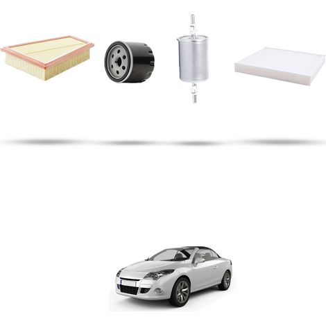 Kit tagliando 4 filtri compatibile con Renault Megane CC 1.4 16v 96kw Dal 2010 (1/5)