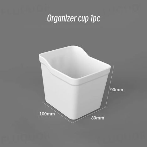 (Organinazer Cup W) Organisateur mural sans perçage pour panneau perforé, étagères de rangement modulaires avec crochets et accessoires, pour salle de jeux, cuisine ou bureau. (1/5)