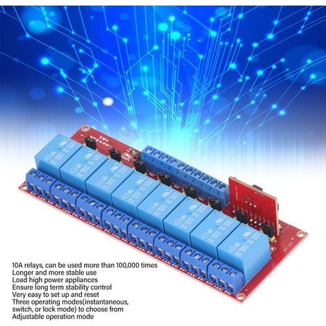Universal-Infrarot-Relaisempfängerplatine, 10 A, sicherer 8-Wege-Fernbedienungsschalter, Motor-Licht-Tür-DIY-Funksteuerung, 12 V (1/5)