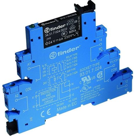 Finder Koppelrelais 6,2mm 1W 24V DC 38.51.7.024.0050 (1/5)