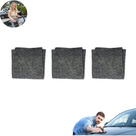 Lot de 3 chiffons de réparation automobile Nano, pour éliminer les rayures et réparer les éraflures de peinture. (1/3)