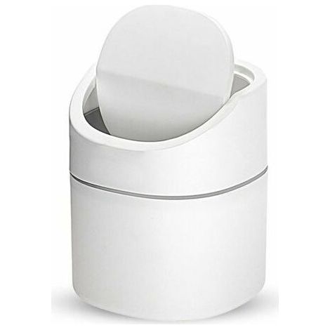 Petite poubelle de table, mini poubelle de bureau de cuisine, poubelle de bureau, utilisée dans le salon, la chambre et le bureau, poubelle intérieure en plastiquePetite poubelle de table, mini poubel (1/5)