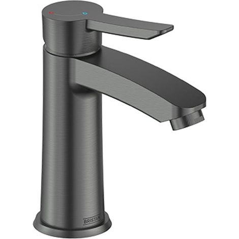 Bristan Apelo Eco Start Basin Mixer Tap with Clicker Waste - Gun Metal (1/5)