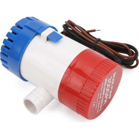 Mini pompe à eau de cale marine 350 GPH, submersible, électrique, antirouille, pour yacht, caravane, camping-car, bateau, 12 V (1/5)