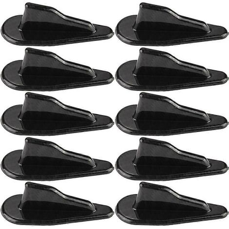 10-teiliges universelles schwarzes Autodachspoiler-Set mit Haifischflossen-Flügeln und Vortex-Generator