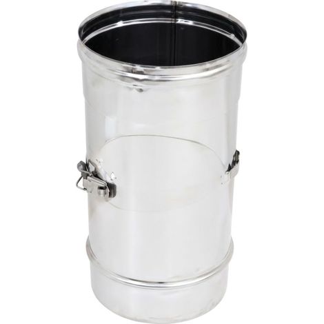 MAKA Modulo con Ispezione Aderente Canna Fumaria Acciaio Inox Ø 100 mm (1/5)