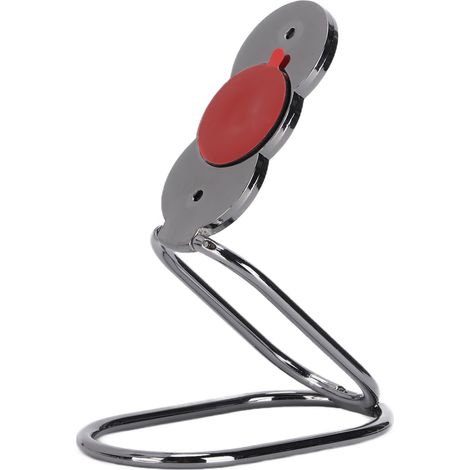 Magnetische Handyhalterung mit Fingergriff, 360° drehbare magnetische Autohalterung, Klappständer und Absturzsicherung, Schwarz