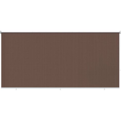 Outdoor Roller Blind 90% UV Block Taupe 400 x 140 cm HDPE vidaXL