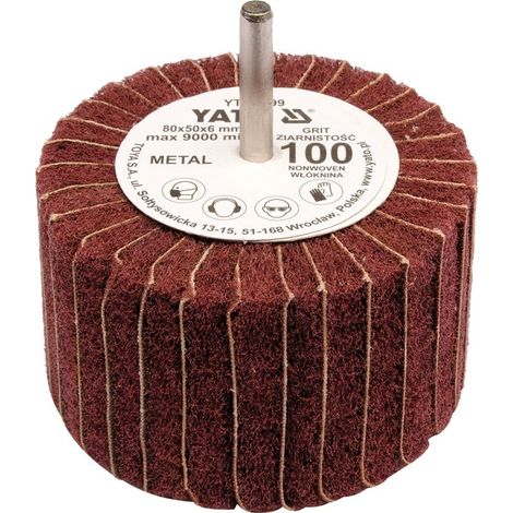 Fächerrad mit Schaft 80x50x6 p60 YT-83398 yato