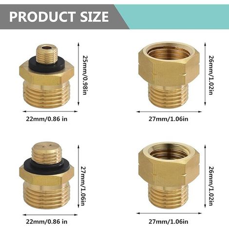 4 Pièces Adaptateur Bouteille Gaz - Adaptateur Camping Gaz, Adaptateur Gaz Europe N ° 1-4
