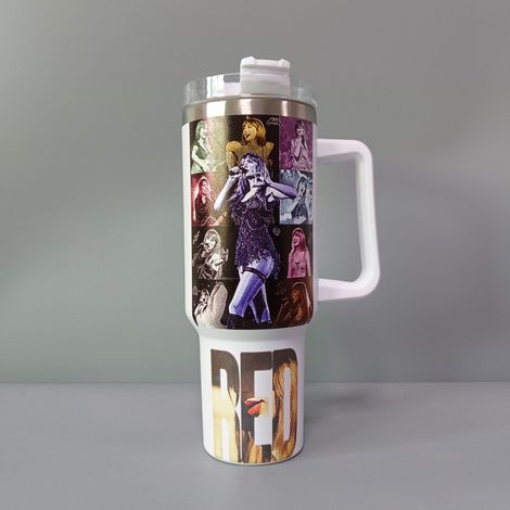 Gobelet isotherme Taylor Swift en acier inoxydable 2024, 1,2 L (40 oz), gobelet fan de Taylor Swift, cadeau d'amitié pour les mélomanes (1/3)