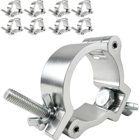 Lot de 8 pinces transversales en aluminium pour éclairage de scène (1/5)