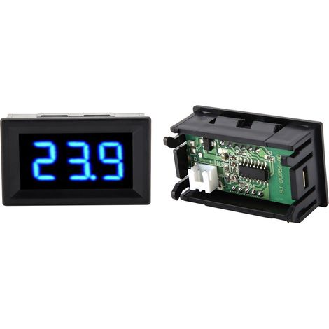 Voltmètre numérique 0,56 pouce à deux fils CC 2,5-30 V, affichage LED numérique (bleu) (1/5)