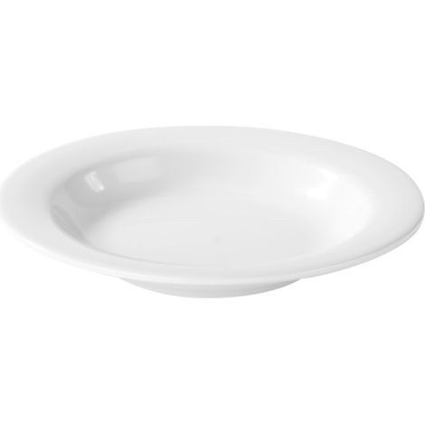 Assiette à Soupe Mélamine Blanc Ø 24 cm - Pujadas