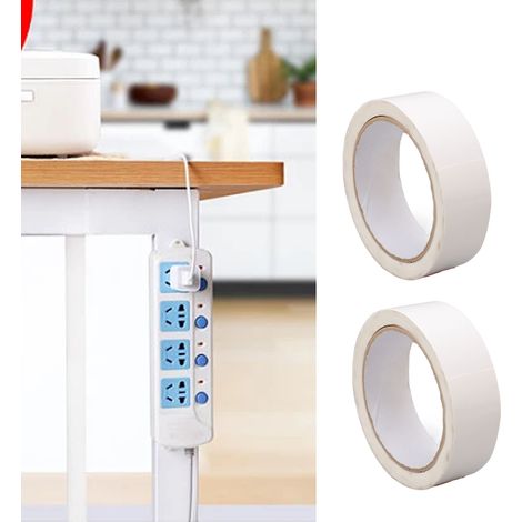 Verkauft in 2er-Packs, doppelseitiges Klebeband aus hitzebeständigem Vliespapier aus Baumwolle, Klebeschicht 0,14 mm dick, 30 mm breit, Gesamtlänge 50 m. (1/5)