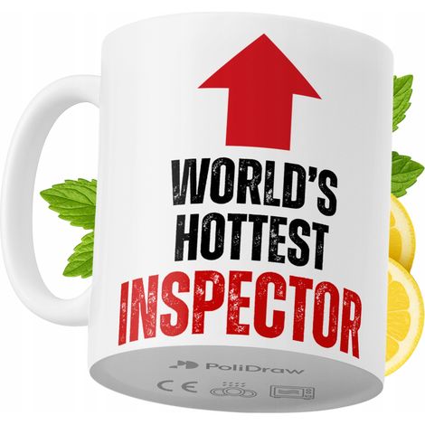 Lustige Tasse für Inspektoren – Kaffee- oder Teetasse mit witzigem Textdesign – Ideal für Geburtstage, Namenstage, Feiertage und besondere Anlässe. Hochwertige Tasse für Zuhause, Büro und Arbeit. Farb
