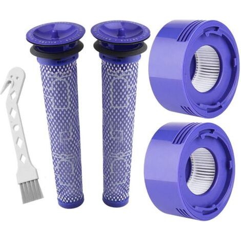 Lemige 2er-Pack Vorfilter und 2 HEPA-Filter für Dyson V7, V8 Animal und Absolute Akku-Staubsauger, im Vergleich zu den Teilen ‿Vorfilter 96566101 und Nachfilter 96747801 (1/5)