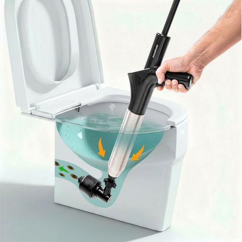 Svuotatore ad aria compressa - INNOVAGOODS - 5 in 1 - Manometro integrato - 7 accessori - Ecologico