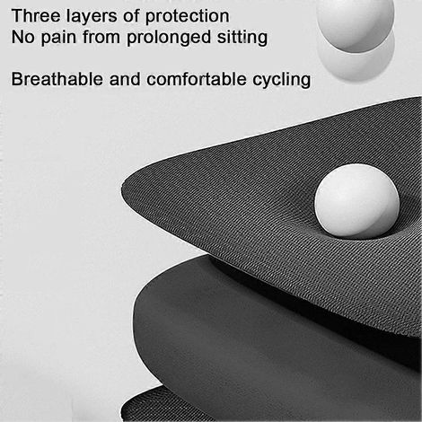 Coussin de selle de moto 3D en gel respirant, universel et absorbant les chocs (1/5)