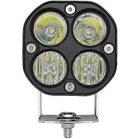 Projecteur de travail LED carré 3 pouces 40 W, faisceau large, pour motos, 4x4, tracteurs, camions et voitures (blanc, 1 pièce) (1/5)