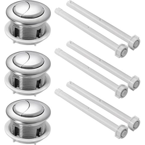 Boutons-poussoirs pour Toilettes Universels 3pcs (1/5)