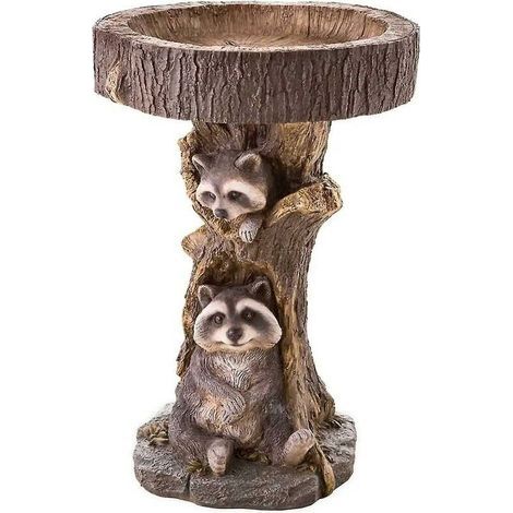 Outdoor resin bird bath – Weatherproof – Lightweight and easy to move – For water and seeds – Garden decoration (1/5)