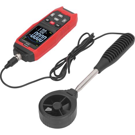 Tragbares digitales Anemometer, Handluftstrom-Geschwindigkeitsmesser, Windgeschwindigkeitsmesser (1/5)