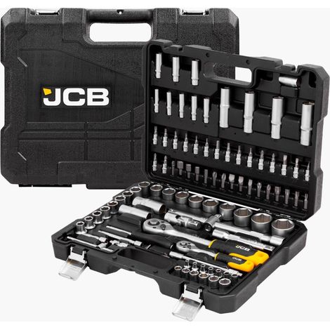 JCB 94 Piece Socket and Bit Set, Chrome Vanadium SteelJCB-4941‐5 (1/5)