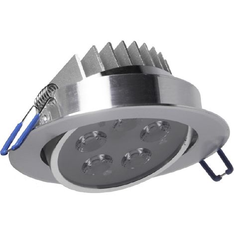 Faretto da incasso orientabile trasparente 5w 6000K luce fredda (1/4)