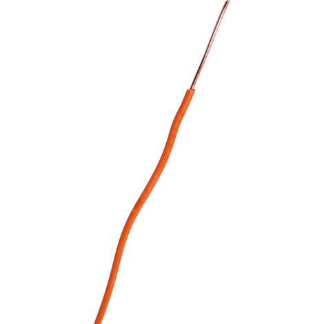 Fil H07vu Orange 1,5mm² C100m (1/2)