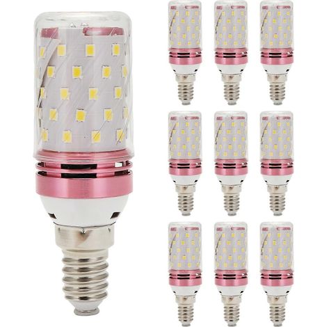 10er-Pack E14 12W LED-Lampen, Ersatz für Halogenlampen, Schraubfassung, smart und energiesparend, warmes Licht (1/5)