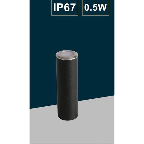 TrAdE Shop Traesio - Faretto Segnapasso Led 0,5 W Punto Luce Da Incasso Per Esterno Giardino Ip67 210 - -Bianco Caldo - (1/5)