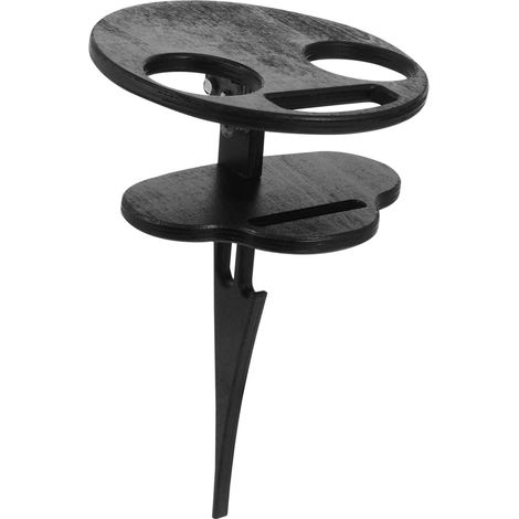 Table À Vin Portable De Plage Pliable pour Lextérieur Table De Rangement À Double Couche (1/5)