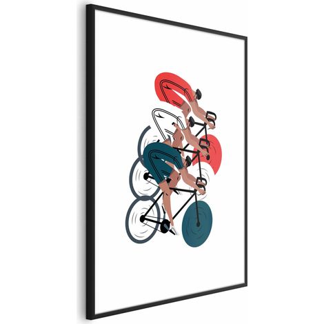 Cartel - Juegos Olímpicos - carrera de ciclismo (1/4)