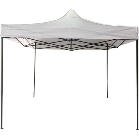 Mobili Rebecca – Tonnelle pliable 3x3m – Structure en métal réglable – Revêtement imperméable en polyester 600D – Sac de transport inclus (1/5)