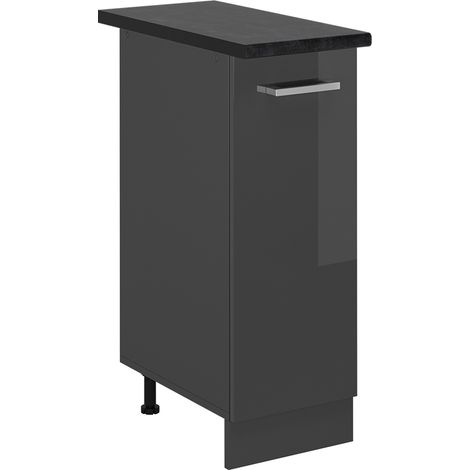 Apothekerschrank R-Line, Anthrazit Hochglanz, 30 cm , AP Anthrazit, Vicco