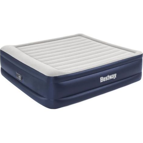 Lit gonflable - BESTWAY - Matelas 2 places - 203 x 193 x 56 cm - Pompe électrique intégrée