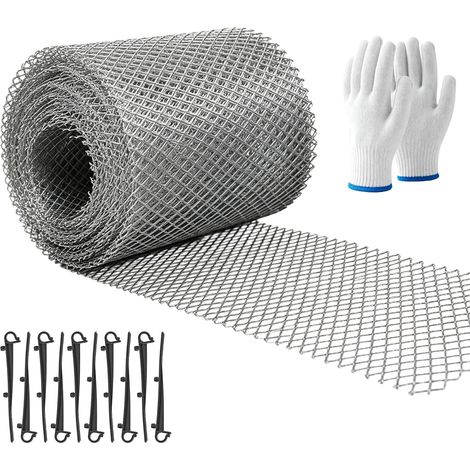 Aluminium-Dachrinnenschutz – 6 m x 15 cm – Laubschutz – Dachrinne mit Befestigungsclips – Zuschneidbares Dachrinnenschutz-Set (1/5)