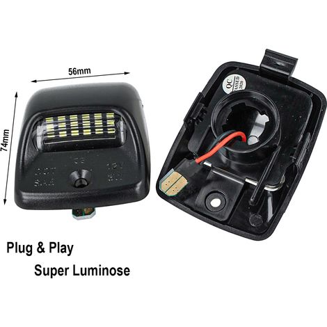 Kit Luci Targa Led Toyota Tacoma 2005-2015 Tundra 2000-2013 Canbus Bianco 6000K 12V 5W No Errore (1/3)