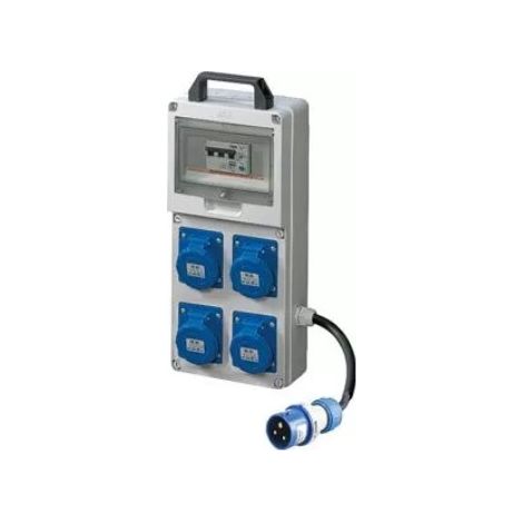 Quadro Elettrico Asc 4 Prese Ip65 4X2P+T ( Elettrocanali Cod. Ec6902313E )
