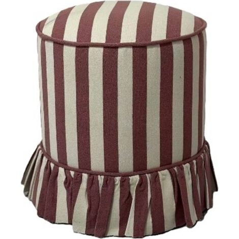 Pouf fiora rotondo, diametro 36 cm, rosa - Atmosphera créateur d'intérieur (1/3)