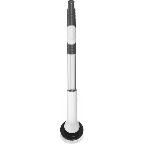 Brosse De Nettoyage Rotative Sans Fil - Manche Réglable Long - Pour Baignoire Carrelage Jointoiement Évier Voiture - 1 Pièce