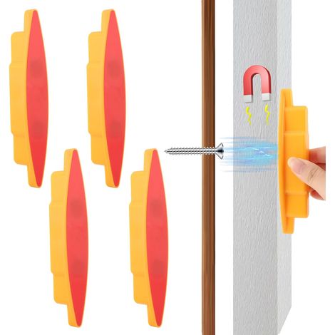 Leistungsstarke und kompakte magnetische Balkensucher, batterielos. Geeignet für die Balken- und Metallortung in Wänden, Markierungen und Trockenbauarbeiten (FARBE: gelb). (1/5)
