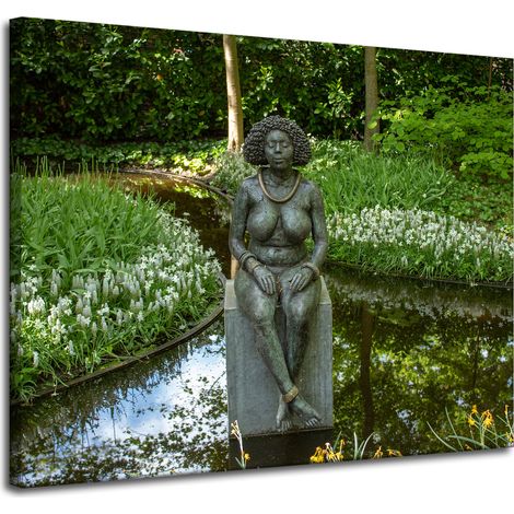 Leinwandgemälde Architektur Skulptur von Frauen 100x80